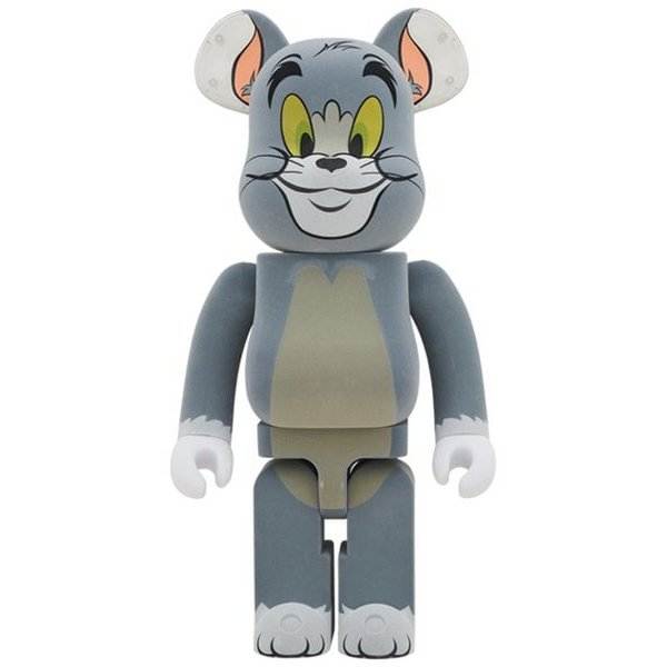 400% & 100% Bearbrick sæt - Tom Flocky edition (Tom & Jerry)