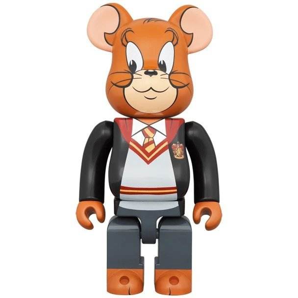 1000% Bearbrick Jerry in Hogwarts robes, limited edition collectible.
