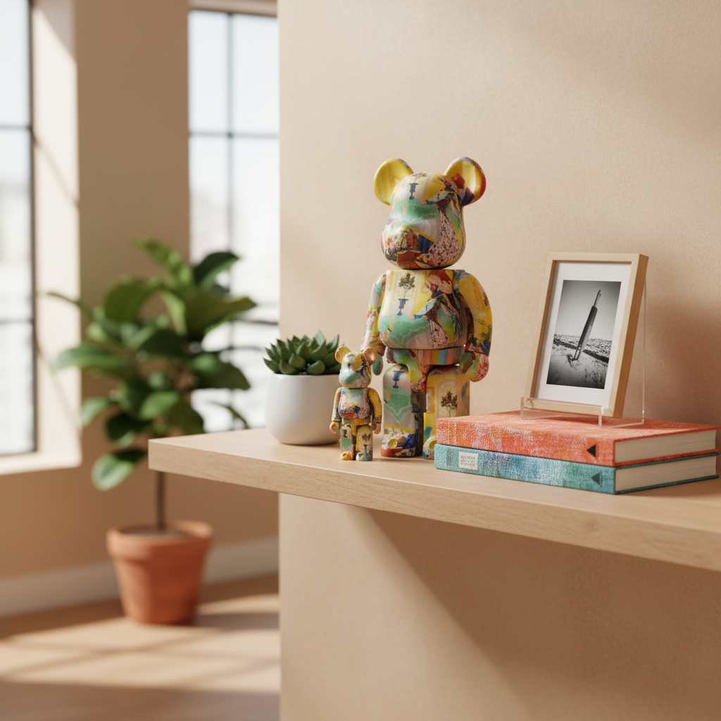 400% & 100% Bearbrick sæt - Tomokazu Matsuyama
