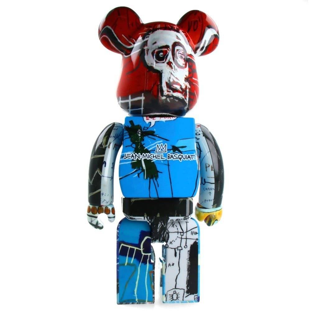400% & 100% Bearbrick Set - Jean-Michel Basquiat (Special Edition BWWT 3)-Medicom Toy-Bearbrick