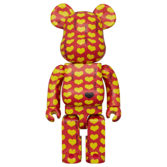 400% & 100% Bearbrick Sett - Amplifier Yellow Heart (Reverse)