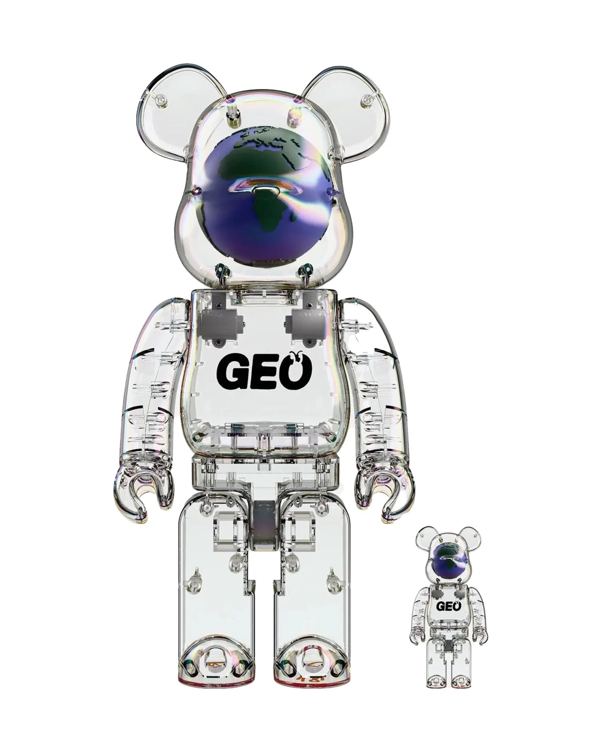 400% & 100% Bearbrick set – GEO (Limited Edition)-Medicom Toy-Bearbrick