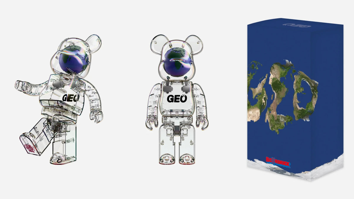 400% & 100% Bearbrick set – GEO (Limited Edition)-Medicom Toy-Bearbrick