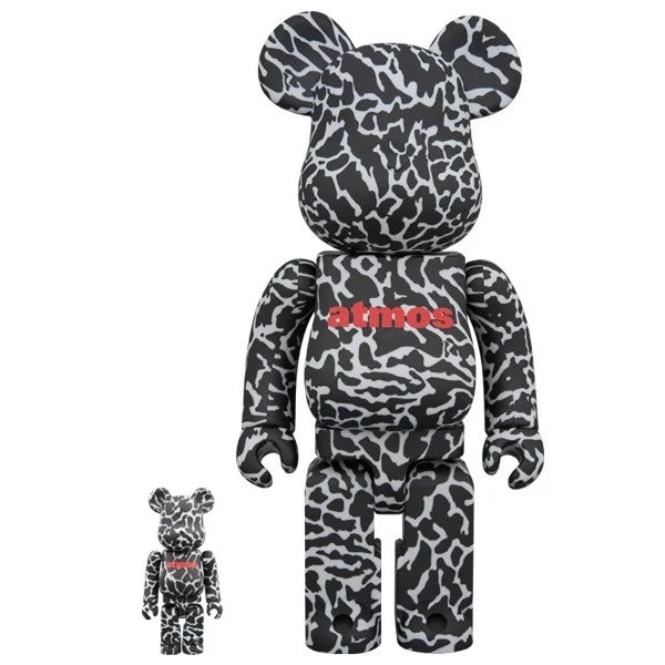 400 % & 100 % Bearbrick-set – Atmos – Reverse Elephant