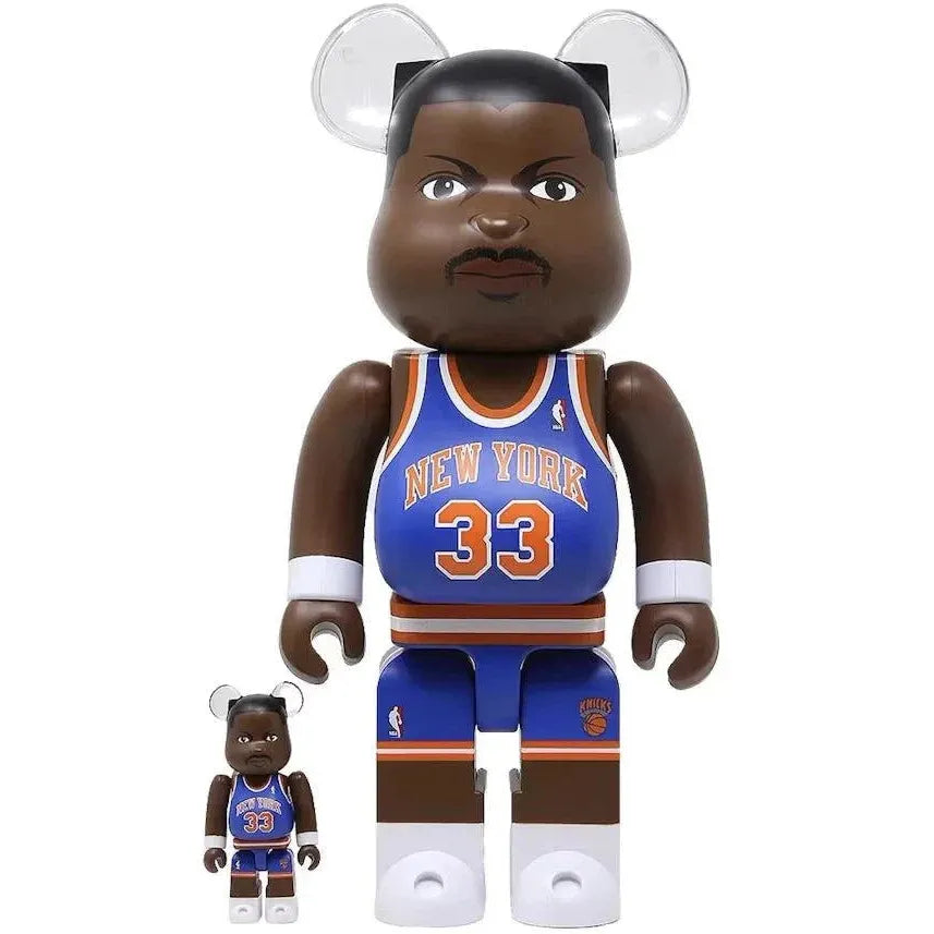 100% & 400% Bearbrick Sæt – Patrick Ewing (New York Knicks)