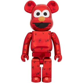 1000% Bearbrick Sæt - Elmo (Chrome)-Medicom Toy-Bearbrick
