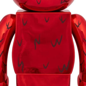 1000% Bearbrick Sæt - Elmo (Chrome)-Medicom Toy-Bearbrick