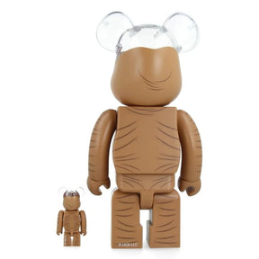 400% & 100% Bearbrick Sæt - E.T.-Medicom Toy-Bearbrick