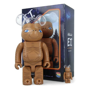 400% & 100% Bearbrick Sæt - E.T.-Medicom Toy-Bearbrick