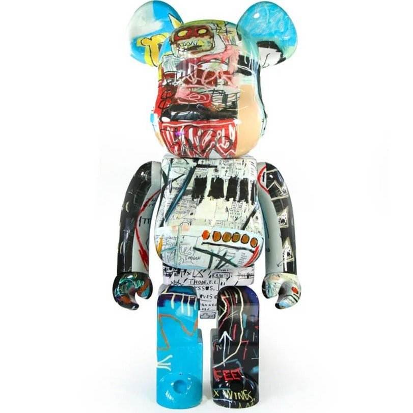 1000% Bearbrick - Jean-Michel Basquiat BWWT 3 special edition collectible toy.