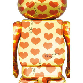 1000% Bearbrick - Amplifier Gold Heart by HIDE, 
