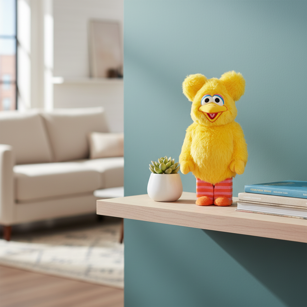 400% Bearbrick - Big Bird (Sesame Street- Costume Version)