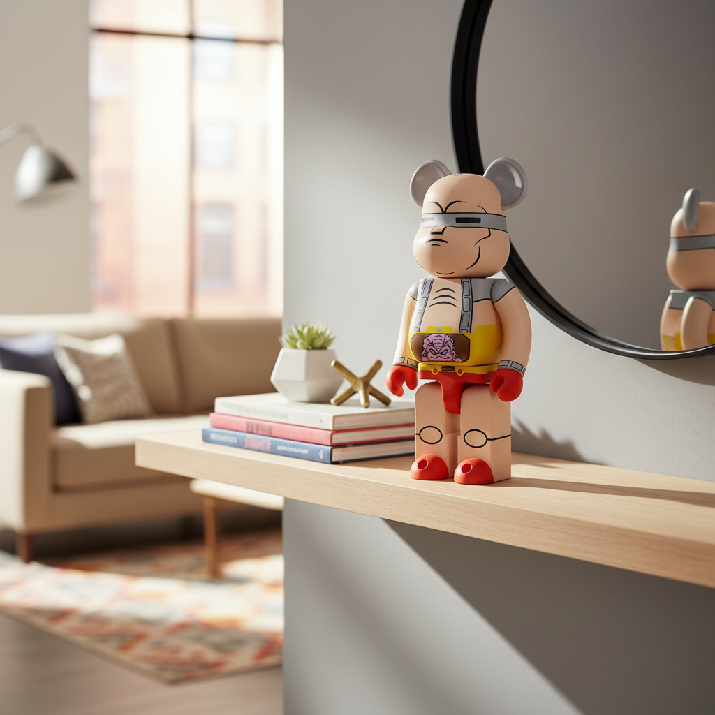 400% & 100% Bearbrick Sæt - Krang's Robot (Teenage Mutant Ninja Turtles)