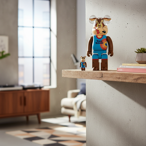 400% & 100% Bearbrick sæt - Wile E. Coyote (Space Jam 2)