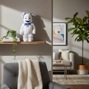 400%  Bearbrick - Stay Puft Marshmallow Man (Costume Edition)