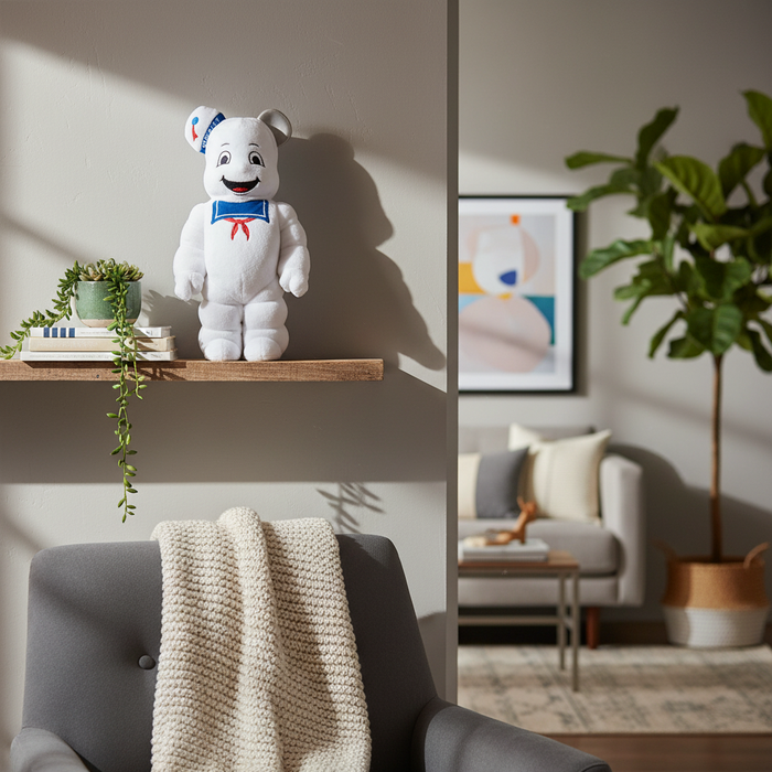 400%  Bearbrick - Stay Puft Marshmallow Man (Costume Edition)