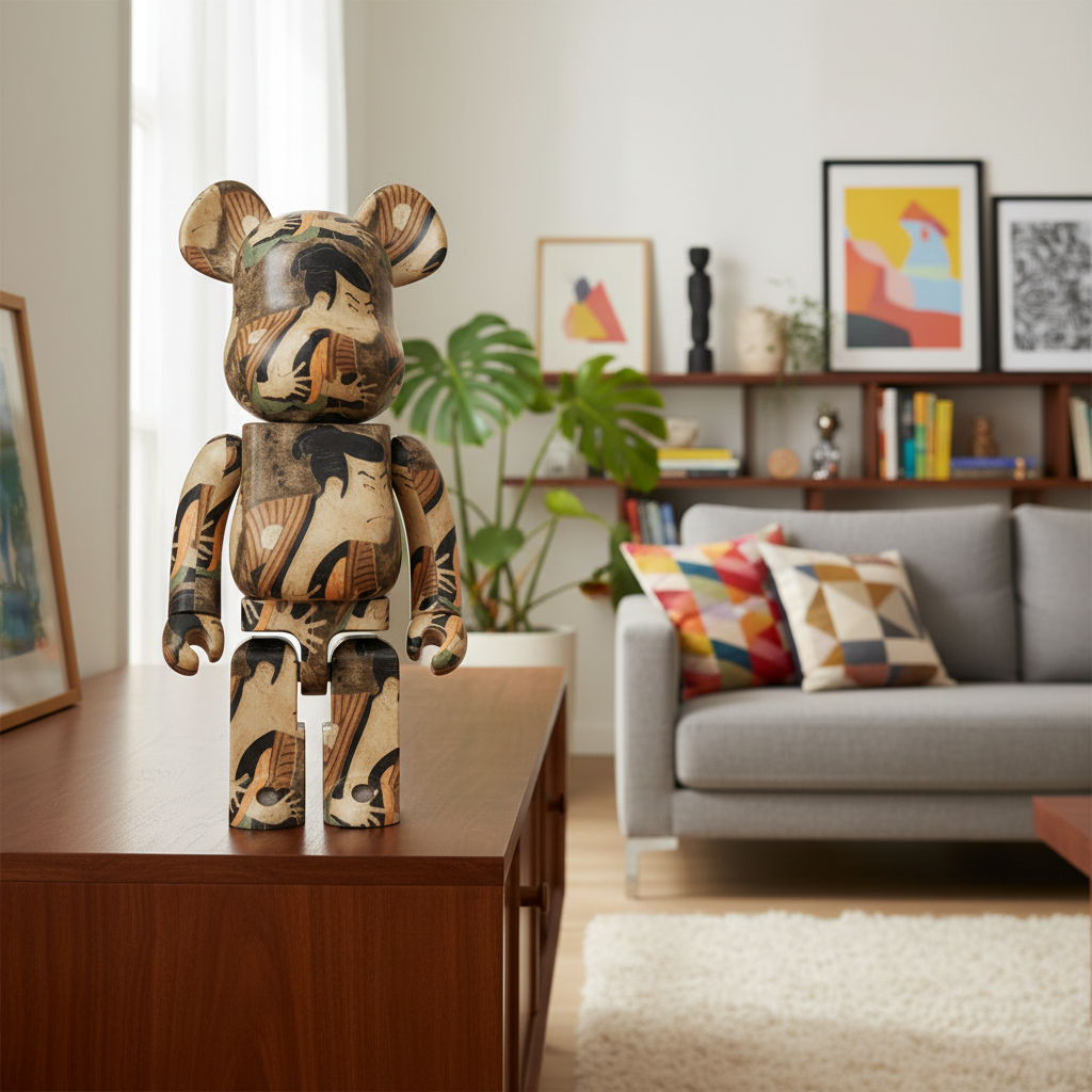 1000% Bearbrick - Toshusai Sharaku (Actor Otani Oniji Ⅲ as the Footman (Yakko Edohei)