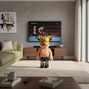 1000% Bearbrick - Tiger Mask (First Generation)-Medicom Toy-Bearbrick