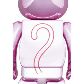 400% & 100% Bearbrick sæt - Pink Panther (Chrome ed.), 