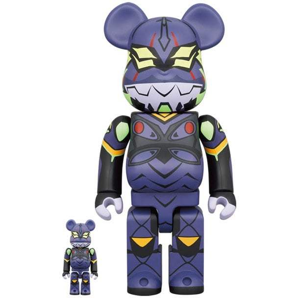 400% & 100% Bearbrick sæt - Evangelion (EVA Unit 13 - New Paint)-Medicom Toy-Bearbrick