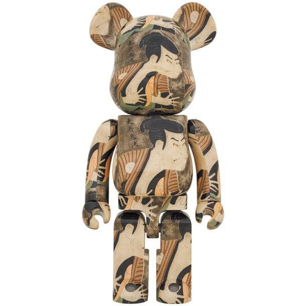 1000% Bearbrick - Toshusai Sharaku (Actor Otani Oniji Ⅲ as the Footman (Yakko Edohei)-Medicom Toy-Bearbrick