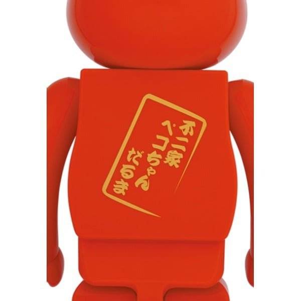 1000% Bearbrick - Daruma x Peko-chan (Red // Luck), 