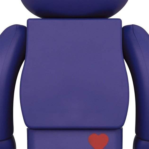 400% & 100% Bearbrick Sæt - Rainbow Heart Bear (Care Bears)-Medicom Toy-Bearbrick