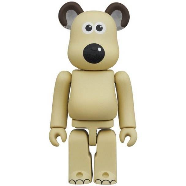 400% & 100% Bearbrick sæt - Gromit (Wallace & Gromit), 