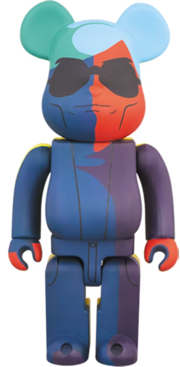 400% Bearbrick - Andy Warhol (Silketrykk)