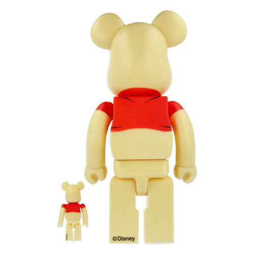 400% & 100% Bearbrick Set - Winnie the Pooh (Original)-Medicom Toy-Bearbrick