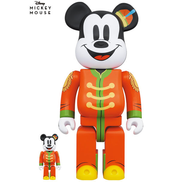 400% & 100% Bearbrick-sett - Mickey Mouse (The Band Concert)