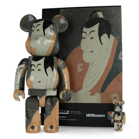 400% & 100% Bearbrick sæt – Toshusai Sharaku Ichikawa Ebizo IV-Medicom Toy-Bearbrick