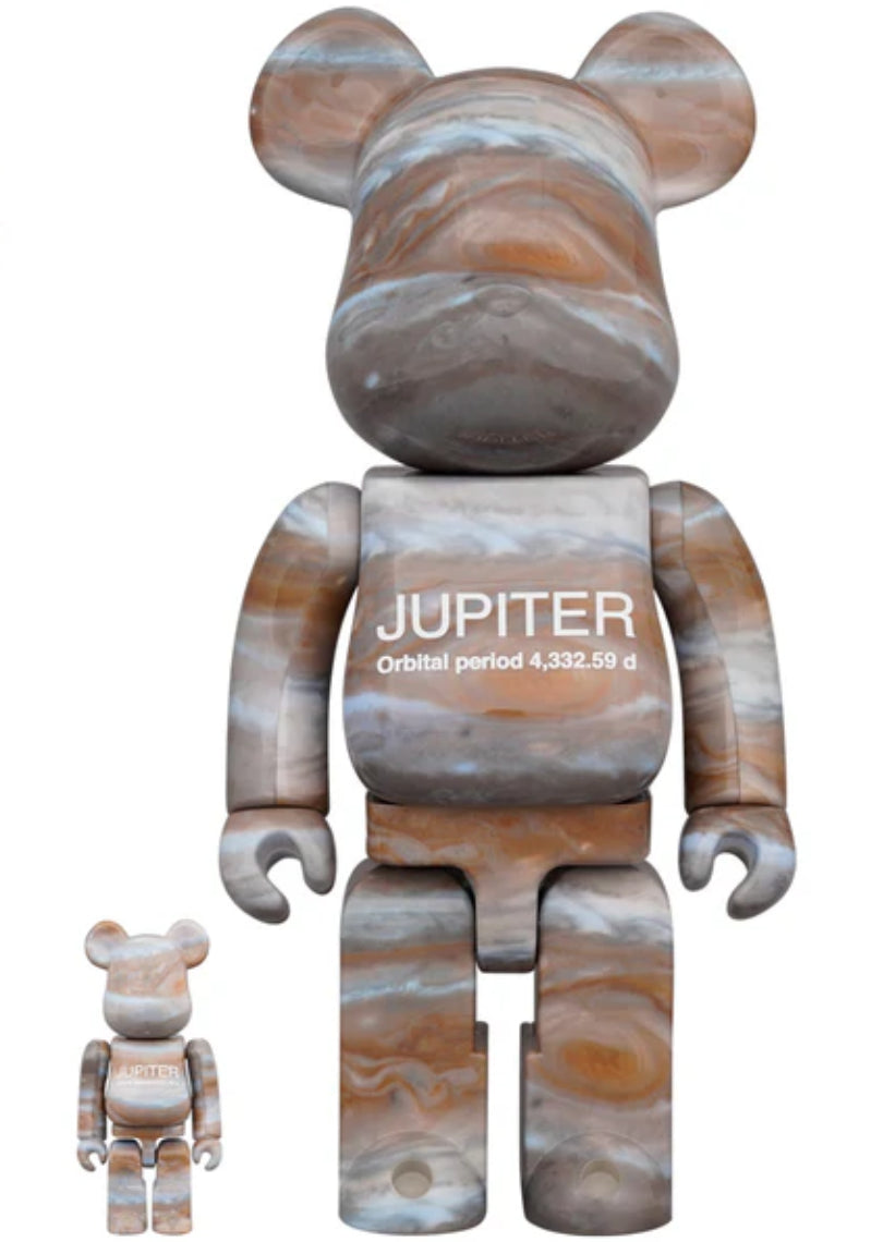 400 % & 100 % Bearbrick-sett – Jupiter (NASA)