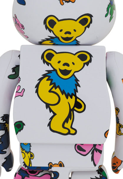 400% & 100% Bearbrick sæt - Grateful Dead (Dancing Bears Pattern)