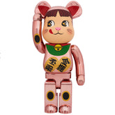 1000% Bearbrick - Peko-Chan Maneki Neko (Rosa Gull)