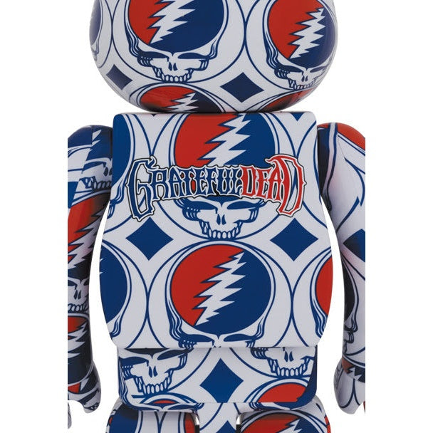 400% & 100% Bearbrick sett - Grateful Dead (Steal Your Face)