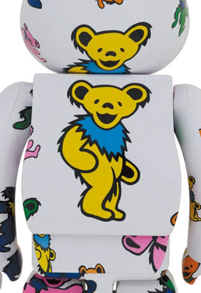 1000% Bearbrick - Grateful Dead (Dancing Bears Pattern)-Medicom Toy-Bearbrick