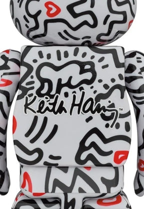 1000% Bearbrick - Keith Haring v8 (Heart of Men)-Medicom Toy-Bearbrick