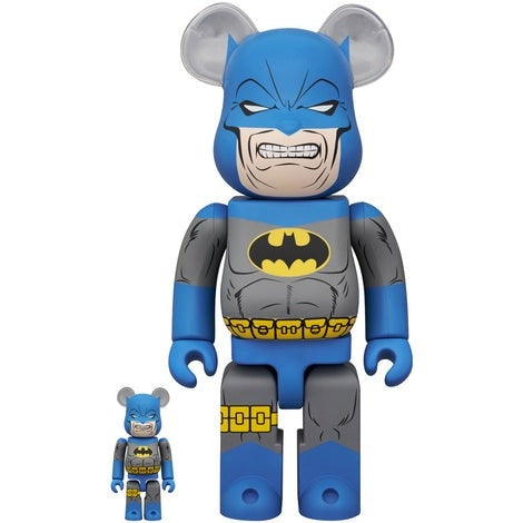 400 % & 100 % Bearbrick-sett – Batman (The Dark Knight Returns)