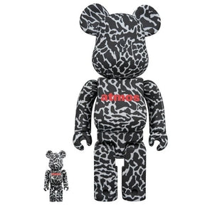400 % & 100 % Bearbrick-set – Atmos – Reverse Elephant