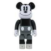 400% Bearbrick -  Mickey Mouse (Svart & Hvit)